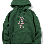 Cherry Blossoms Print Hoodie