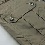 Button Up Funnel Neck Jacket