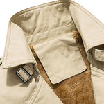 Long Line Teddy Lined Chino Coat