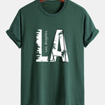 Regular Fit Los Angeles Print Cotton T-Shirt