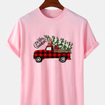 Christmas Truck Print T-Shirt