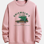 Car Christmas Tree Print Relax Fit Sweatshirt