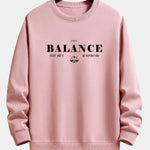 Balance Slogan Print Relax Fit Sweatshirt
