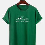 Nope Not Today Cat Print T-Shirt