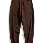 Drawstring Corduroy Jogger Pants
