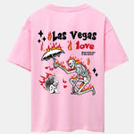 Skeleton And Angel Back Print Drop Shoulder Oversize T-Shirt