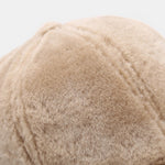 Faux Rabbit Fur Plush Warm Baseball Cap