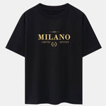 Milano Print Drop Shoulder Oversize T-Shirt