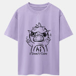 Cartoon Dinosaur Print Drop Shoulder Oversize T-Shirt