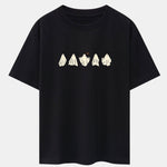 Ghost Print Heavy Weight Drop Shoulder Oversize T-Shirt