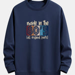80's Slogan Print Relax Fit Sweatshirt