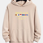 Monaco Slogan Print Relax Fit Hoodie