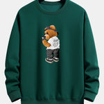 Selfie Bear Print Relax Fit Sweatshirt