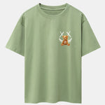 Smiley Bear Back Print Heavy Weight Oversize T-Shirt