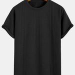 Oversize Geometric Jacquard T-Shirt
