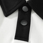 Contrast Polo Sweatshirt