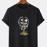 Colorful Dissolving Smiley Print T-Shirt