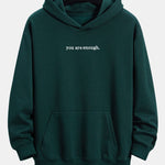 Slogan Print Relax Fit Hoodie