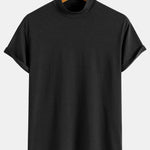 Short Sleeve Mock Neck T-Shirt