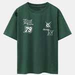 Digital Slogan Print Drop Shoulder Oversize T-Shirt
