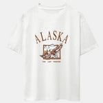 Alaskan Eagle Print Heavy Weight Oversize T-Shirt