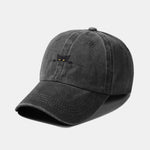 Black Cat Pattern Classic Retro Washed Distressed Cotton Baseball Cap