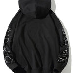 Relax Fit Ghost Print Hoodie