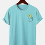 Pocket Dinosaur Print T-Shirt
