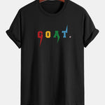 Regular Fit Goat Print Cotton T-Shirt