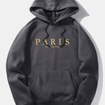 Paris Slogan Print Hoodie
