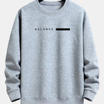 Balance Stripe Print Relax Fit Sweatshirt