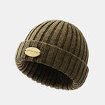 Warm Wool Knit Beanie Hat