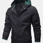 Contrast Detachable Hooded Jacket