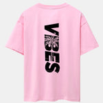 Palm Tree Vibes Slogan Back Print Drop Shoulder Oversize T-Shirt