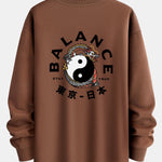 Dragon Slogan Back Print Relax Fit Sweatshirt