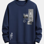 New York Architecture Print Relax Fit Sweatshirt