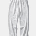Long Sleeve Waffle Arc Hem T-Shirt & Jogger Pants
