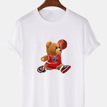 Basketball Player Bear Print T-Shirt