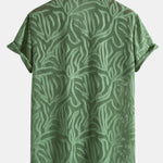 Jacquard Texture Cuban Shirt