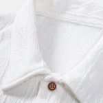 Knitted Rhombus Geometric Jacquard Polo
