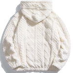 3 Pieces Geometry Jacquard Teddy Hoodies