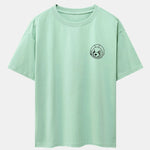 Planet Astronaut Print Drop Shoulder Oversize T-Shirt