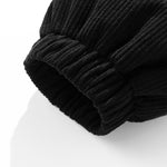 2 In 1 Corduroy Zip Up Hooded Puffer Coat