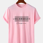 Los Angeles Checkered Print T-Shirt