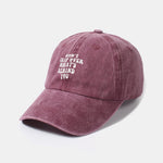 Personalized Slogan Classic Retro Washed Cotton Baseball Cap