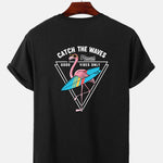 Surf Flamingo Print T-Shirt