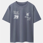 Digital Slogan Print Drop Shoulder Oversize T-Shirt
