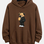 Fashion Bear Taking Photo Print Relax Fit Hoodie
