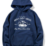 Mountain Slogan Print Hoodie