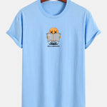 Regular Fit Reading Print Cotton T-Shirt
